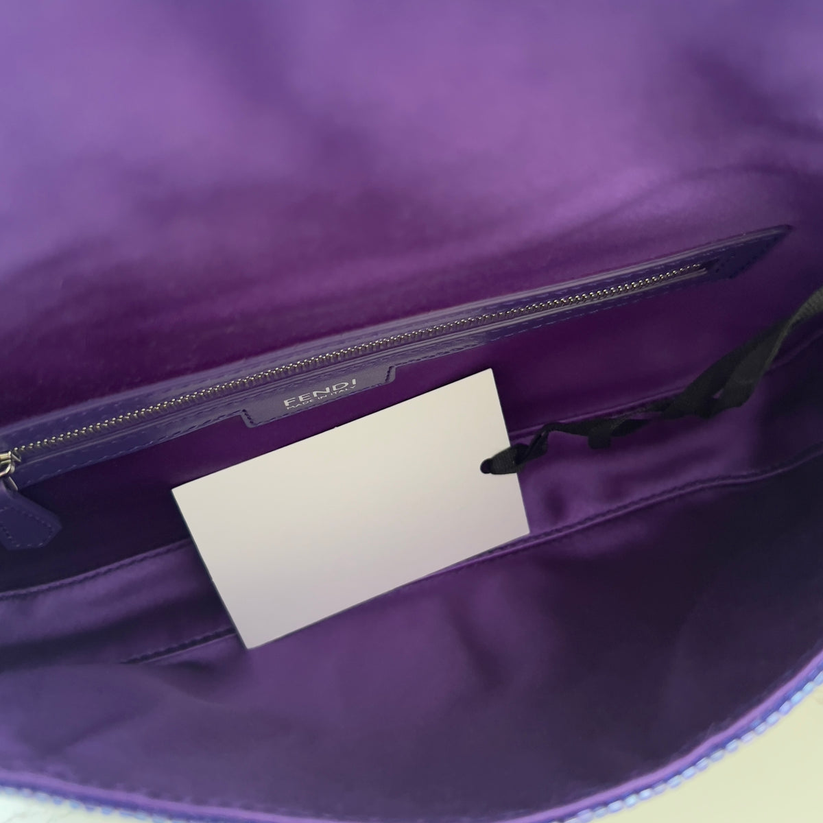 Fendi pre-owned 26424 purple sequin baguette