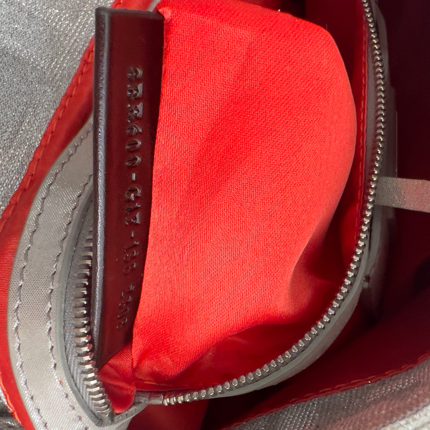 Fendi Metallic FF Silver Cloth Baguette