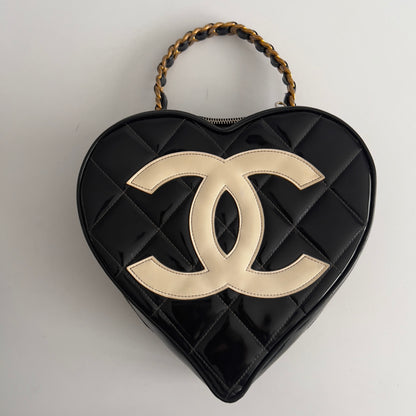 Vintage Chanel Quilted Heart Bag