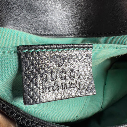 Vintage Tom Ford GUCCI Raffia Embroidered Horsebit Chain Bag