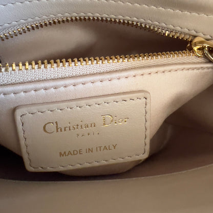 Dior Mini Tan Beaded Ladydior Bag