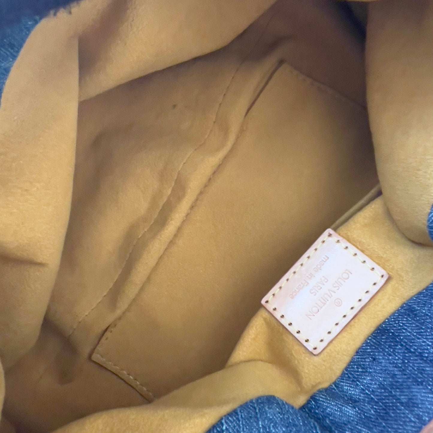 LOUIS VUITTON Monogram Denim Pleaty Blue