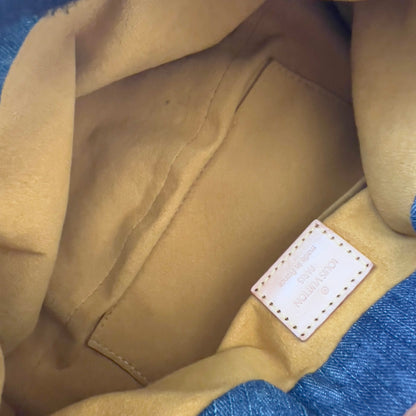 LOUIS VUITTON Monogram Denim Pleaty Blue