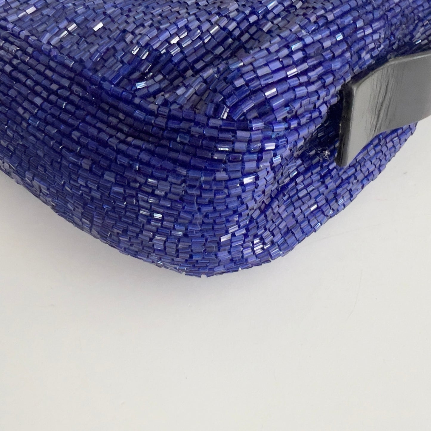 Vintage Fendi Klein Blue Beaded Baguette