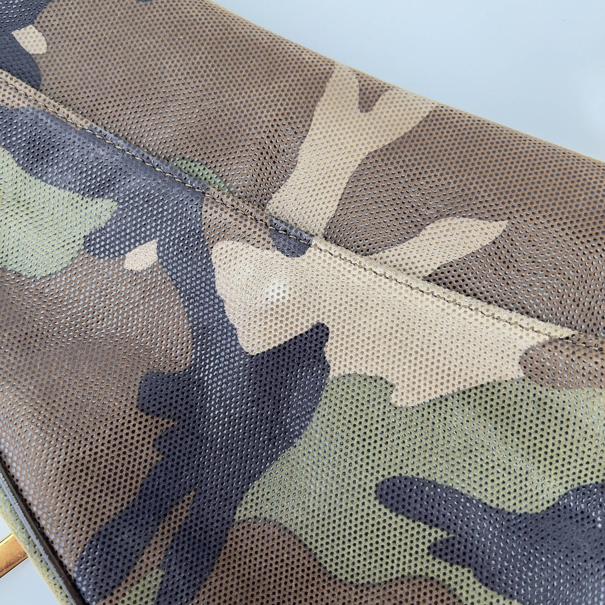 Vintage Dior camo print saddle bag regular size