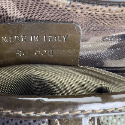 Vintage Dior camo print saddle bag regular size
