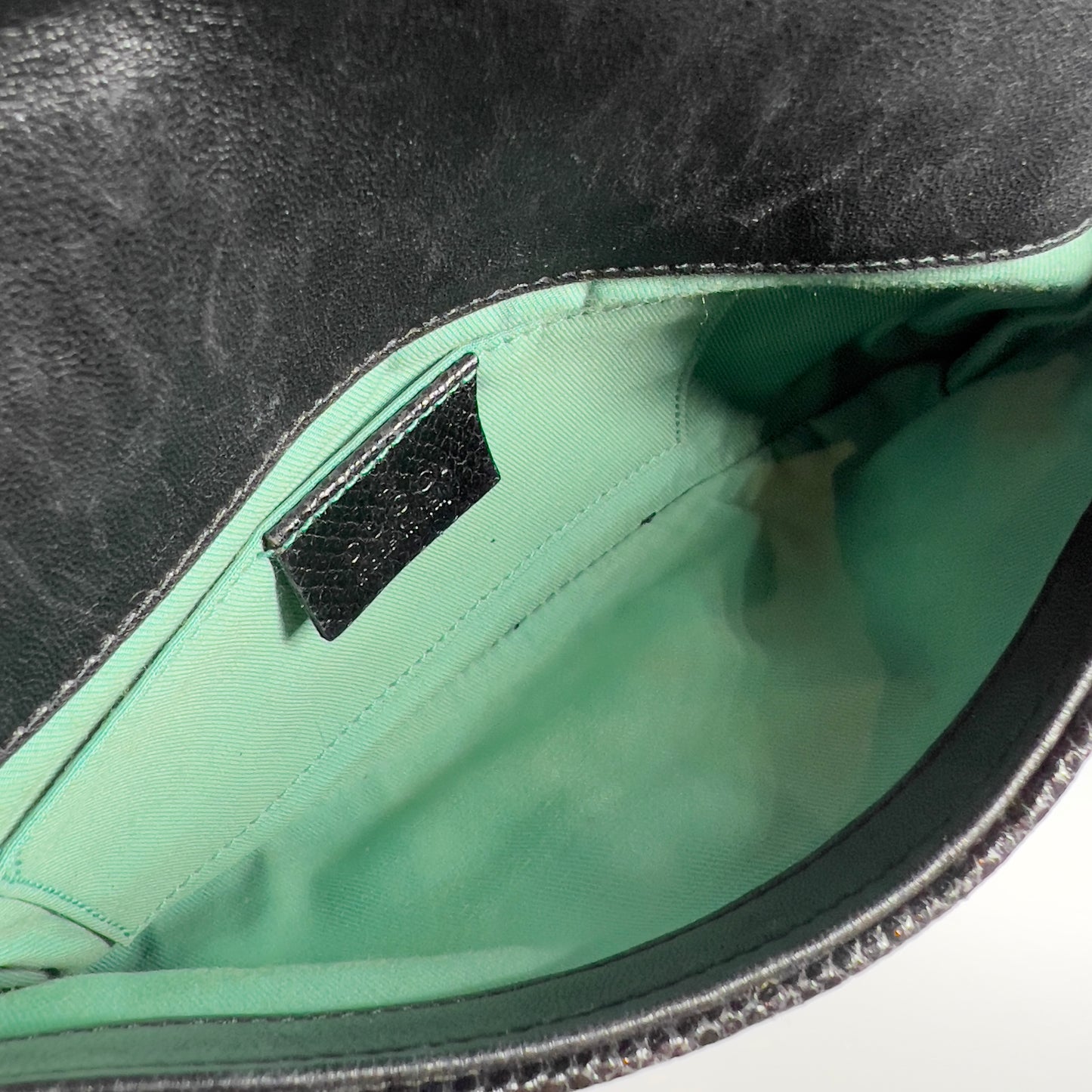 Vintage Tom Ford GUCCI Raffia Embroidered Horsebit Chain Bag