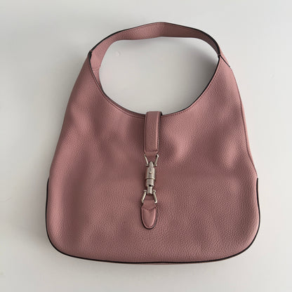 Gucci Grained Pink Hobo Small size