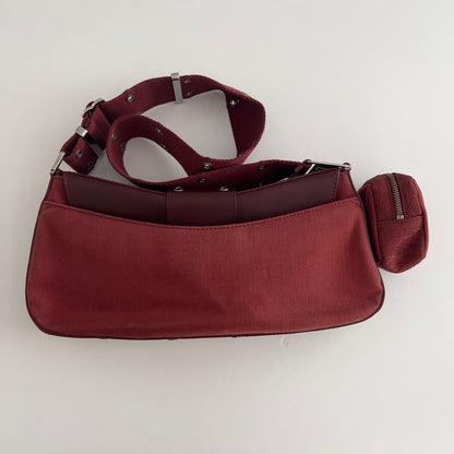 Vintage Burgundy Columbus Canva Bag