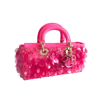 Dior Barbie Pink Sequin D-joy Bag Small Size