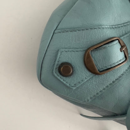 Vintage Balenciaga Light Blue First Bag 925 silver hardware