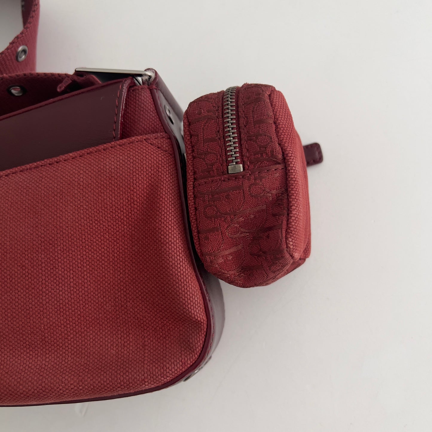 Vintage Burgundy Columbus Canva Bag