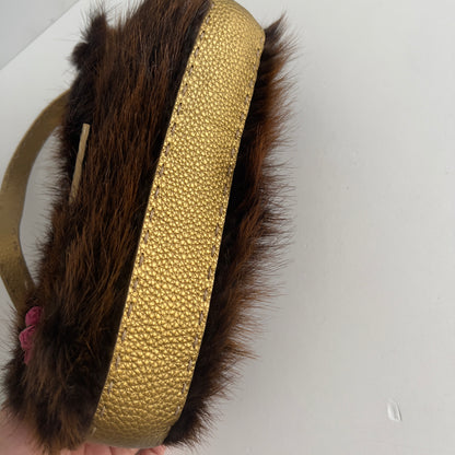 Fendi Mink Fur Flora Sellreia Baguette