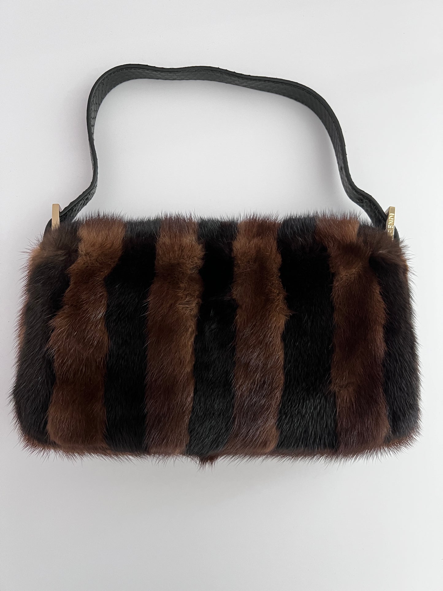 Fendi Mink stripes baguette