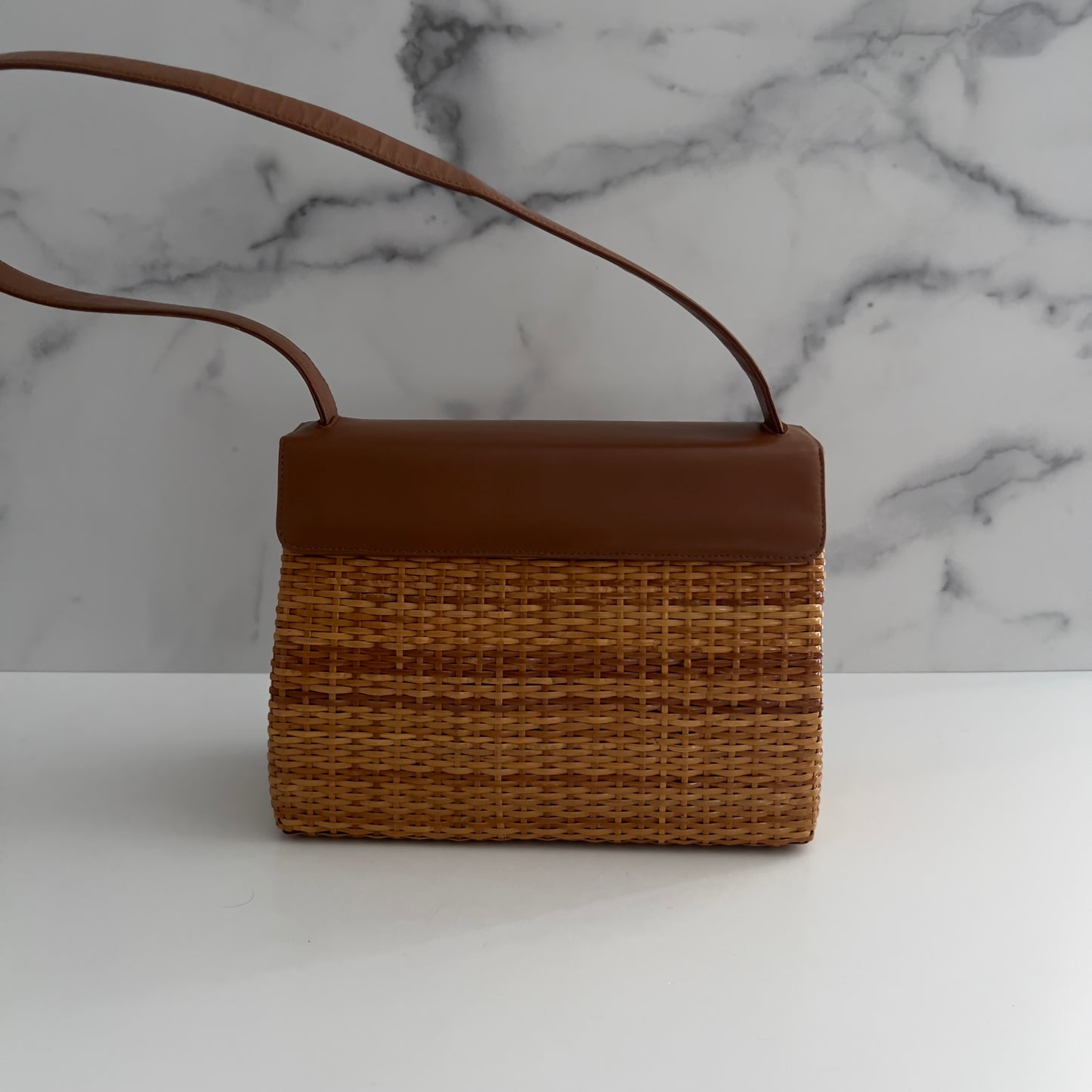 Vintage Chanel Wicker Shoulder Bag