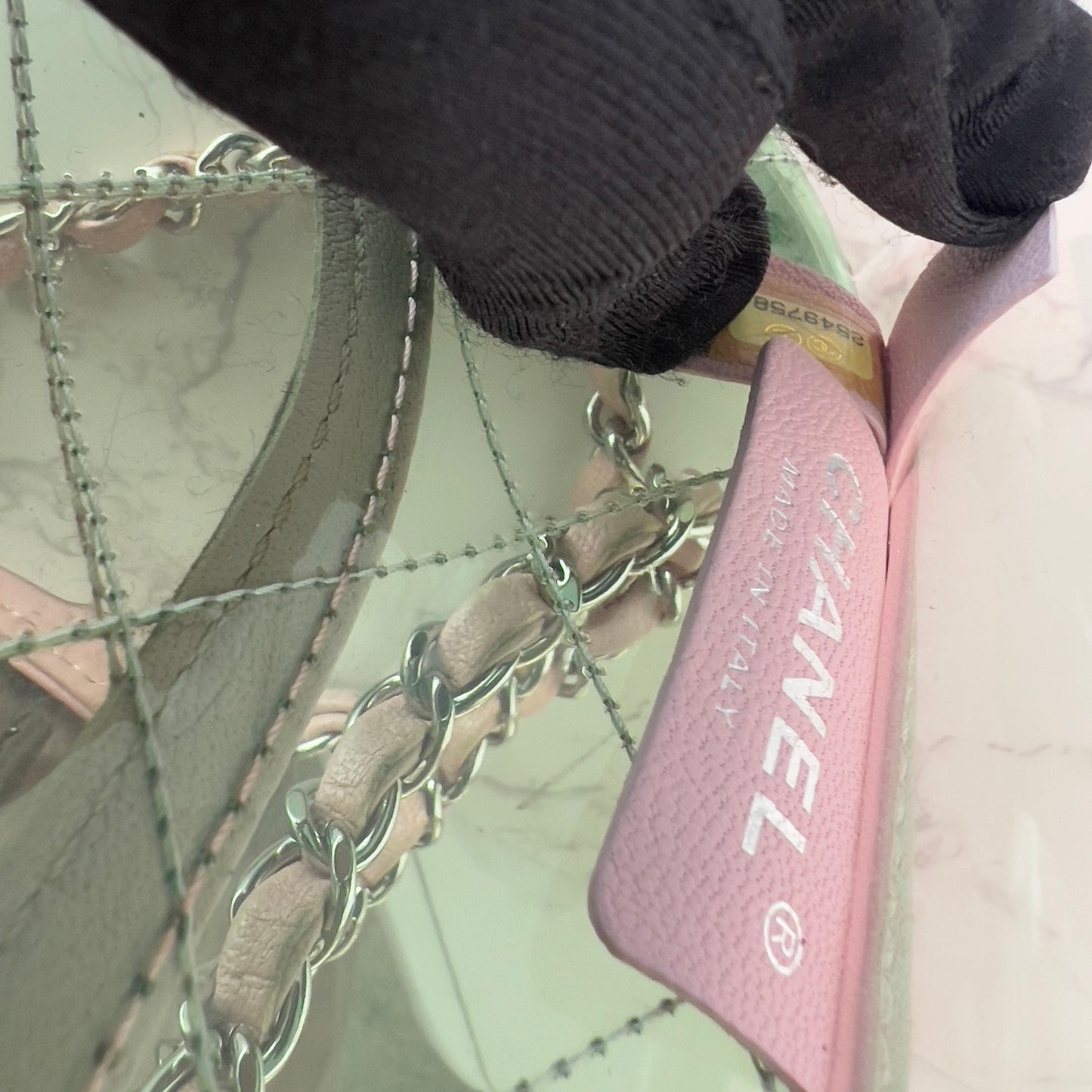 Chanel 18S Coco Splash Pastel Rainbow PVC Medium Flap Bag