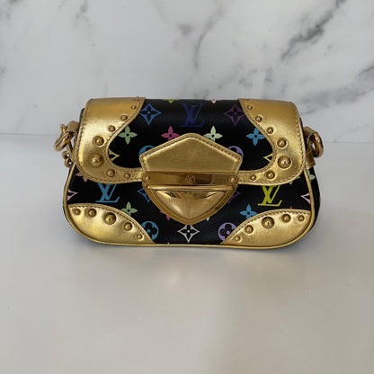 Louis Vuitton Monogram Multicolor Marilyn Black Gold