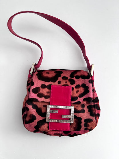 Fendi Cheetah pony hair mini bag