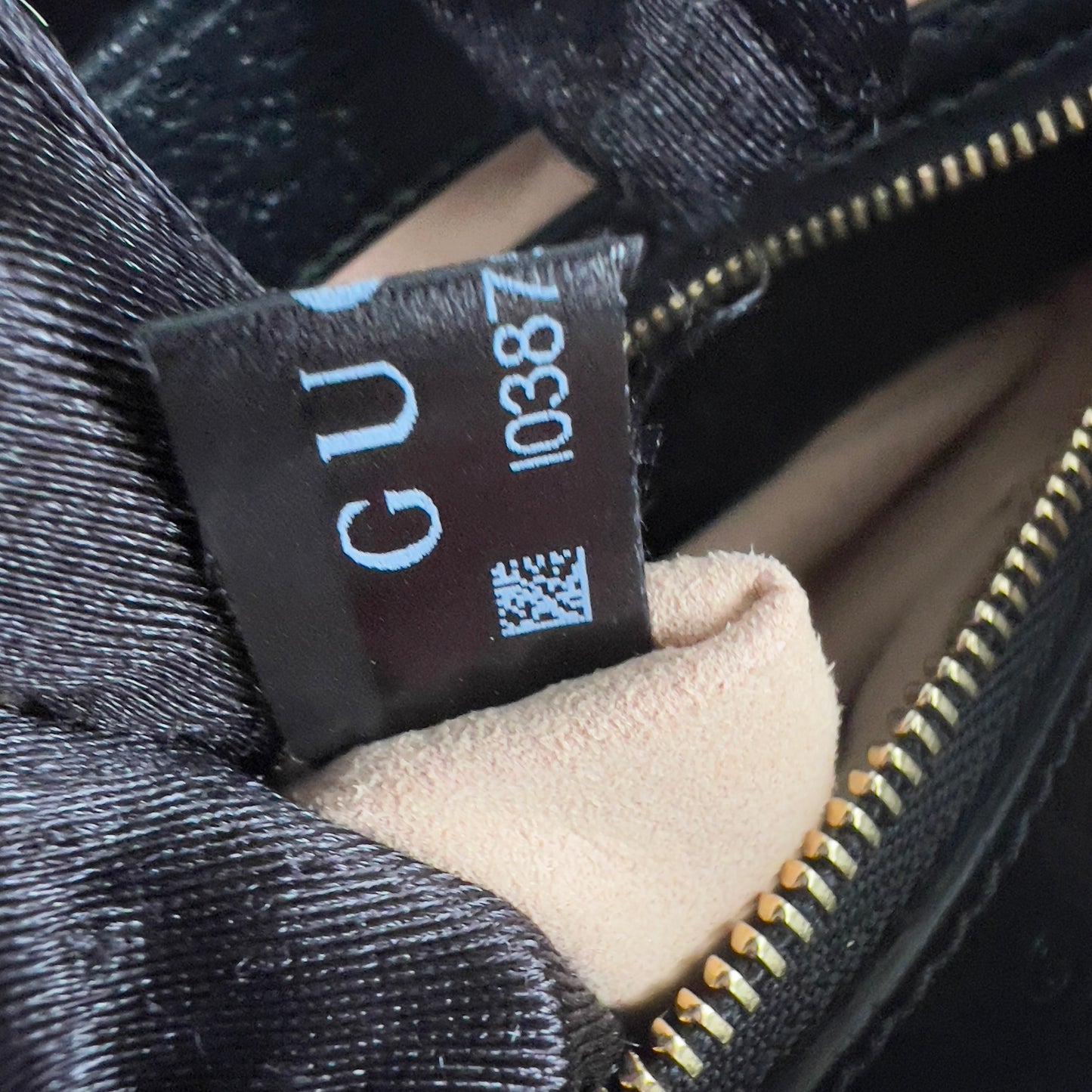 Gucci Calf Hair Dollar Calfskin Jackie 1961 Hobo Pink Black Small Size