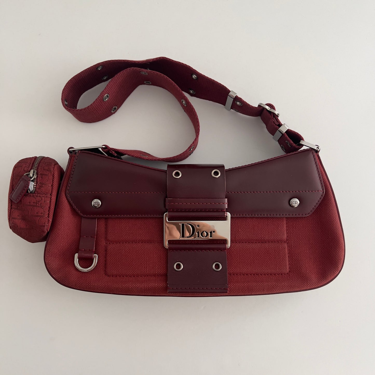 Vintage Burgundy Columbus Canva Bag