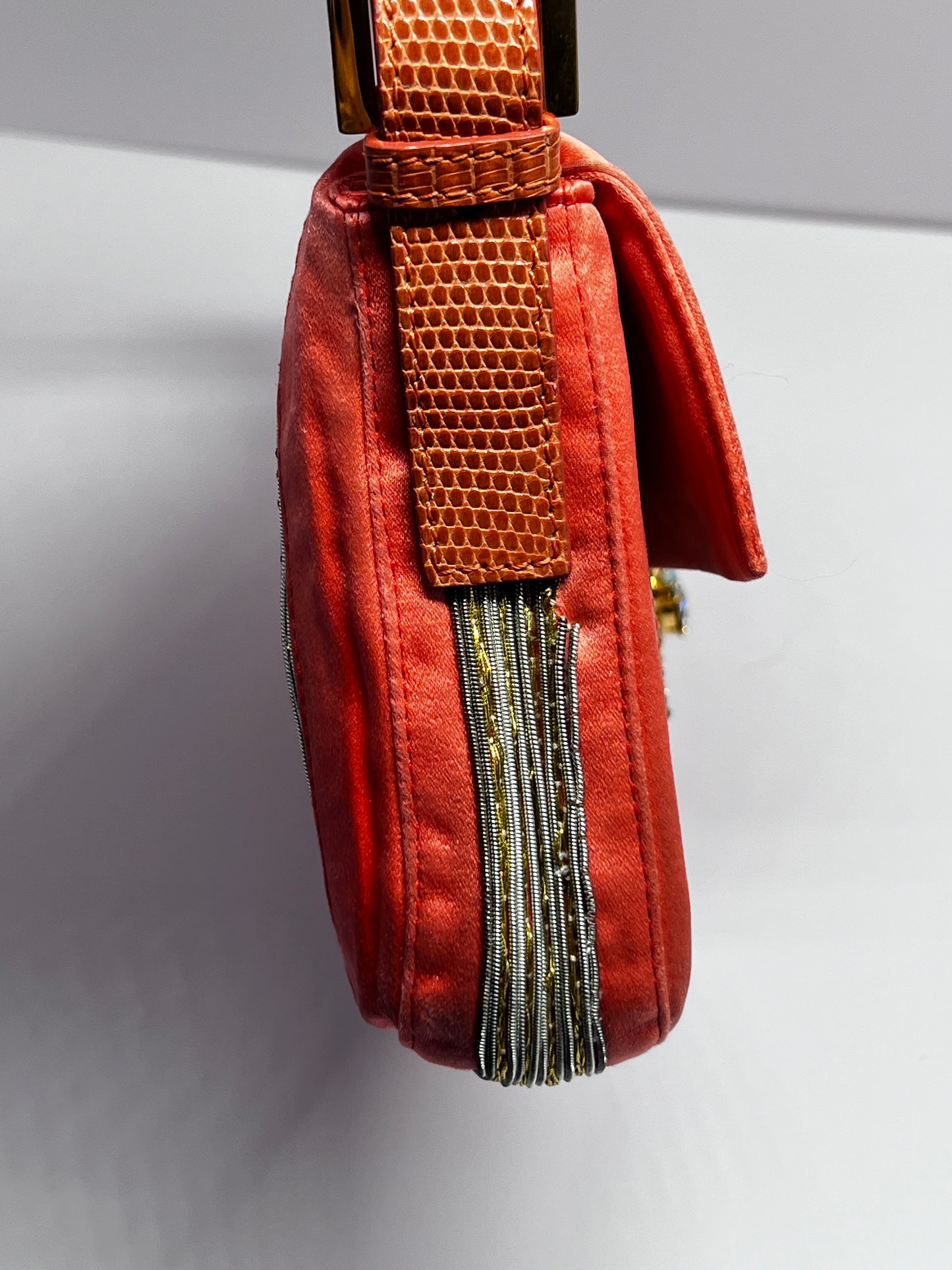 Vintage Custom Fendi Baguette – Tropical Insect Embroidery