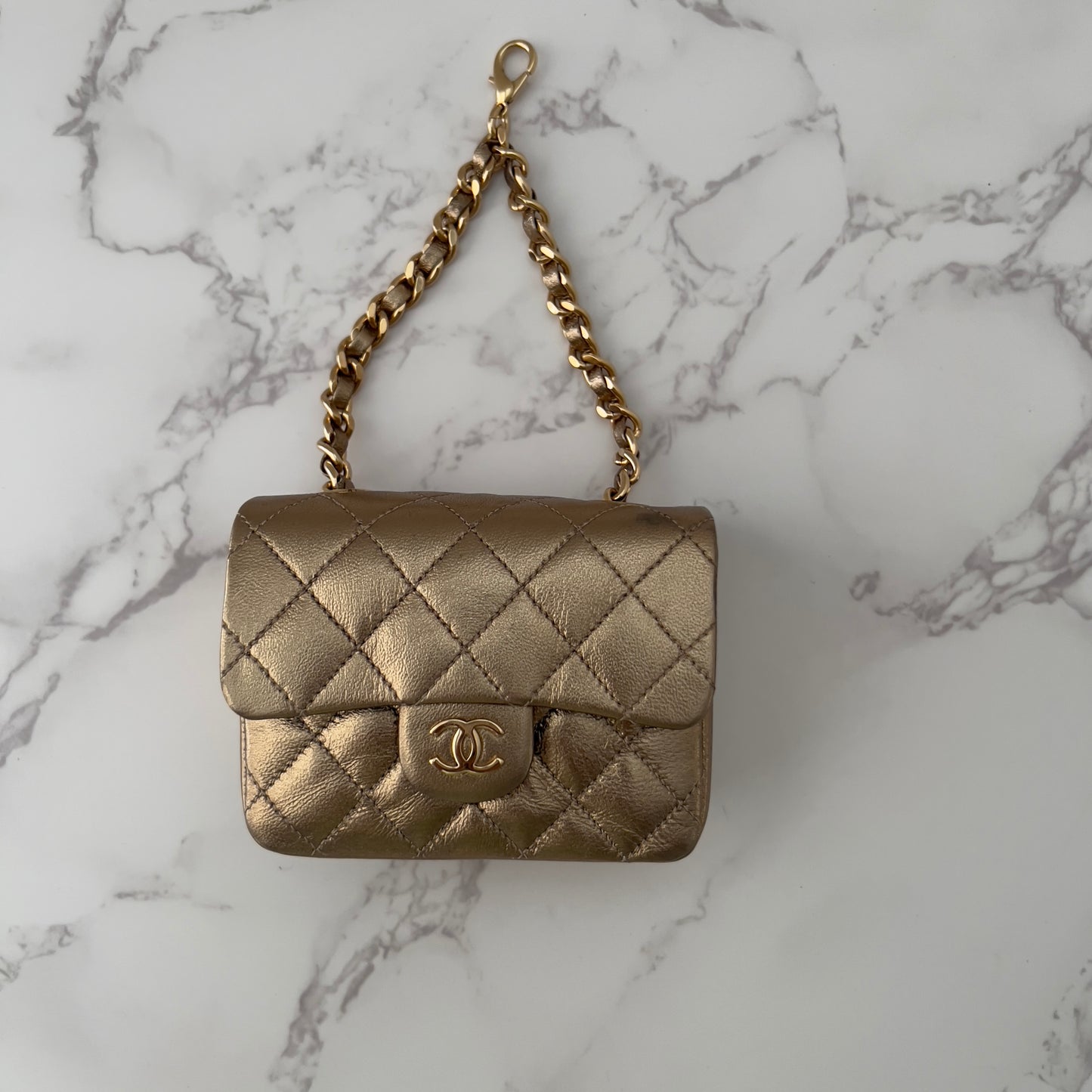Vintage Chanel Micro Classic Belt Charm