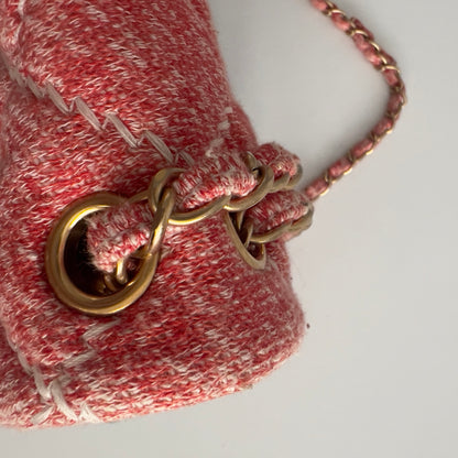 Chanel Multi Jumbo Multicolor Quilted Jersey Ultimate Stitch Flap Multiple colors