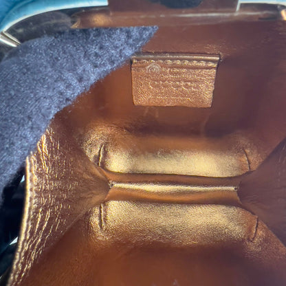 Vintage Gucci Blue Mink Fur Box