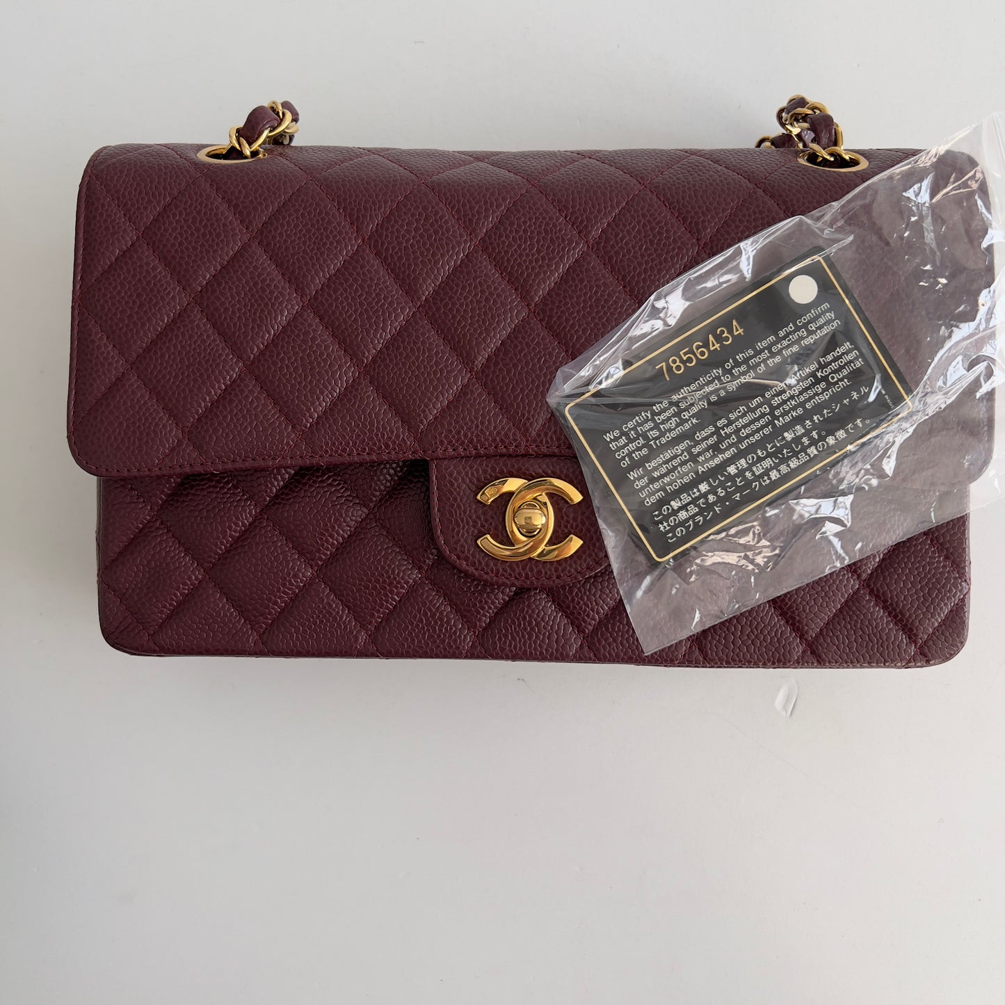 Vintage Chanel Burgundy Caviar Medium Double Flap Bag