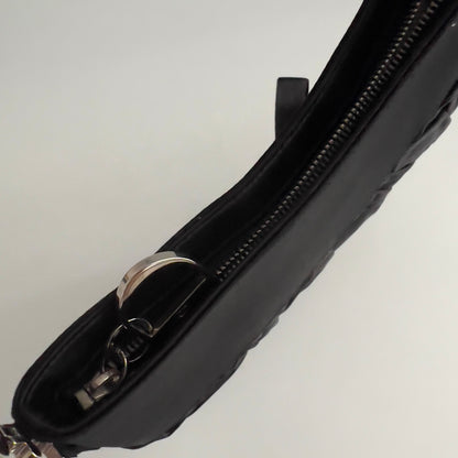 Vintage Dior Mini Black Satin Ballet bag