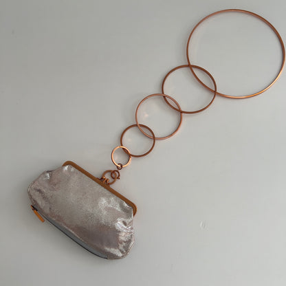 Vintage Fendi Metallic Silver Rings Bag