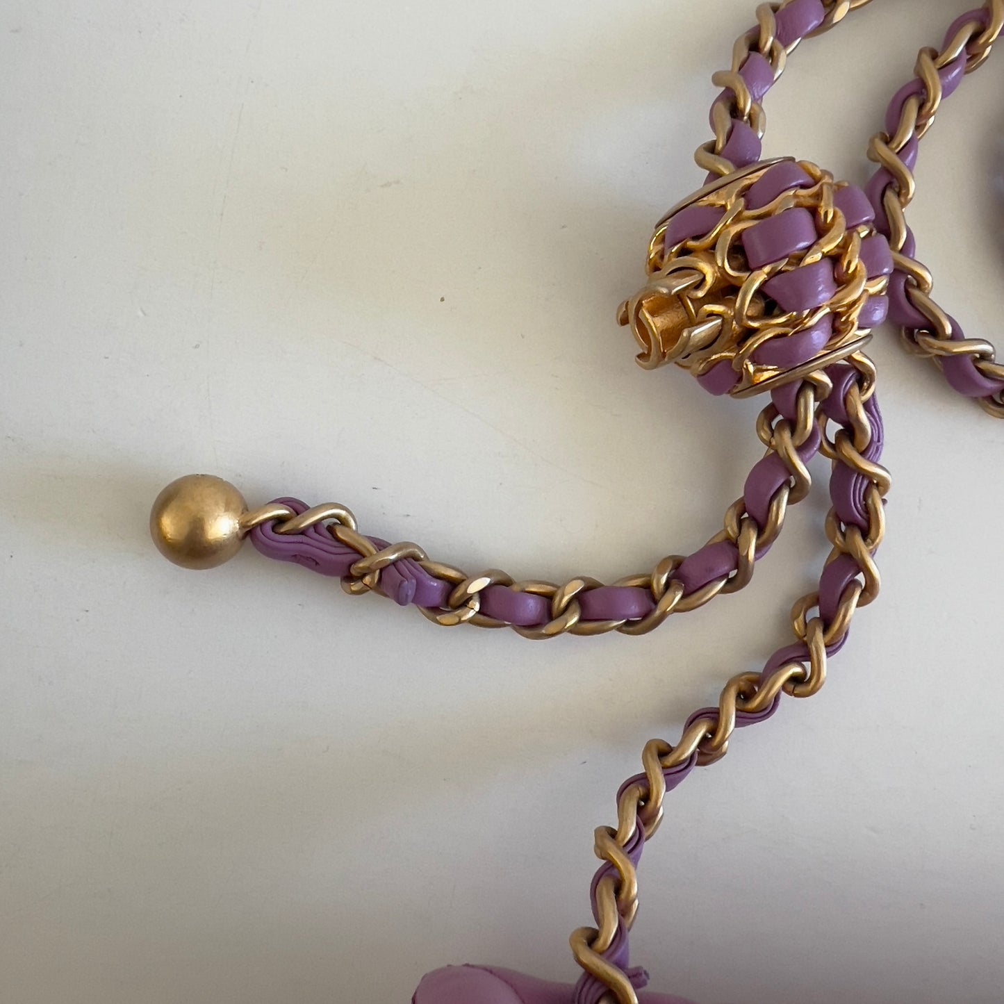 Chanel Lavender Lamb Skin Mini Rectangular Crush Flap Bag