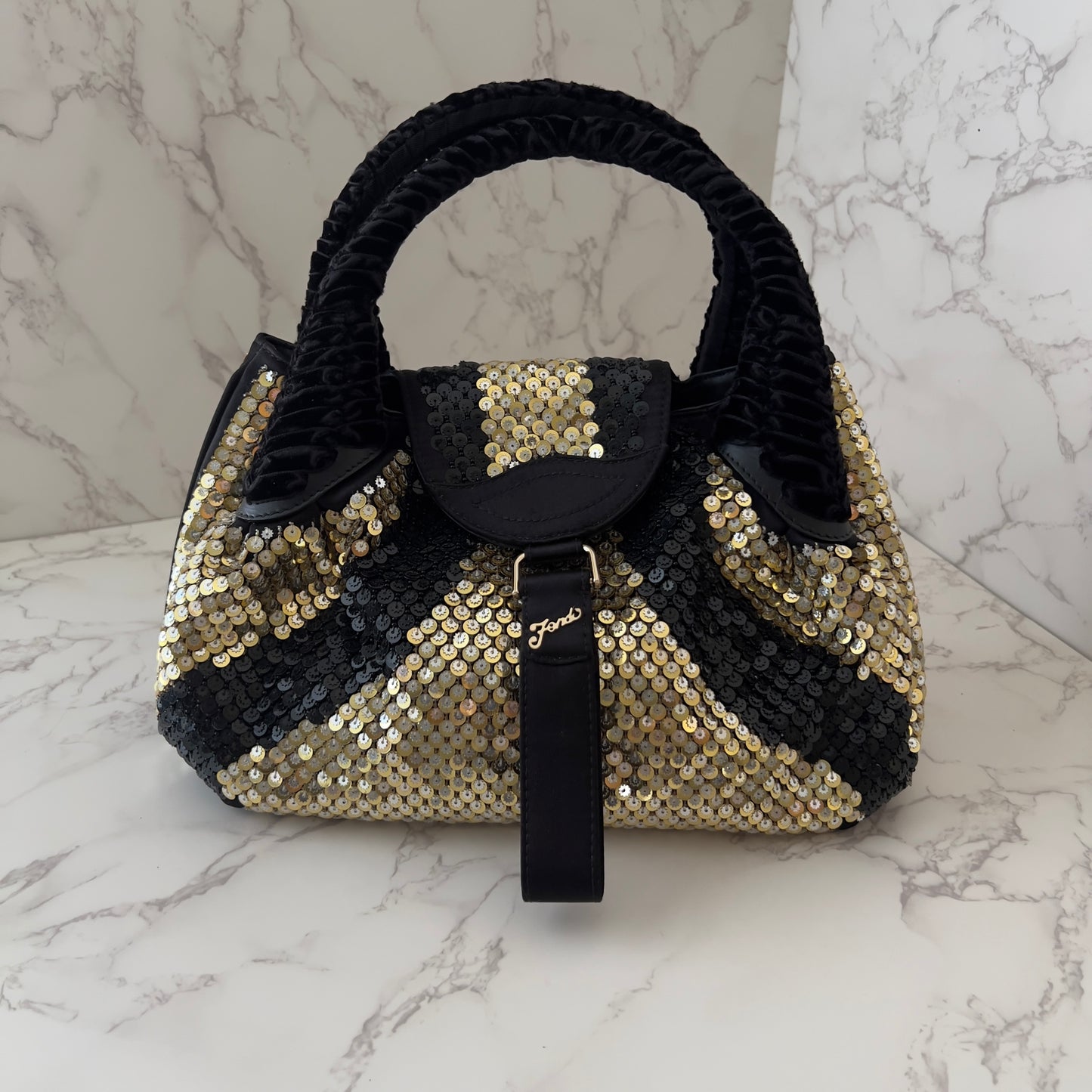 Fendi Sequin Spy Handle Bag