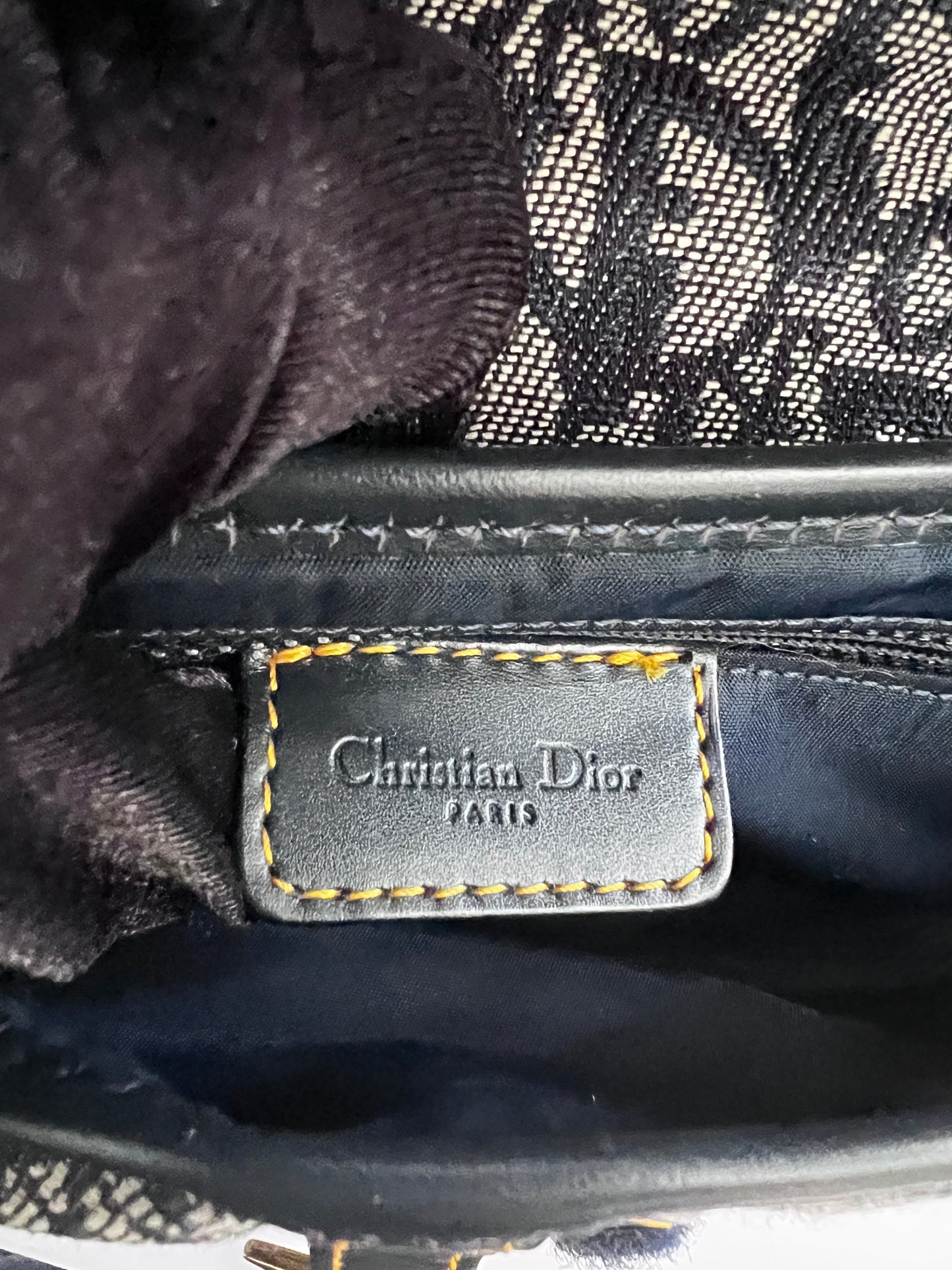 Vintage Dior Blue Diorissmo saddle bag