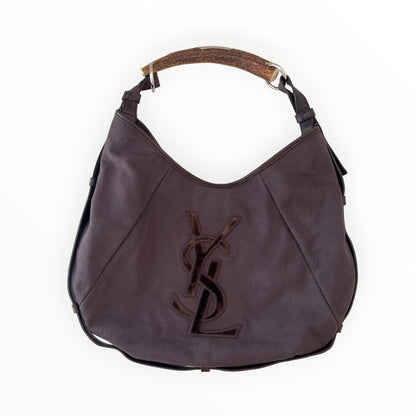Vintage Mombasa Canva Bag Brown color