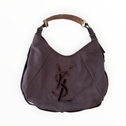 Vintage Mombasa Canva Bag Brown color