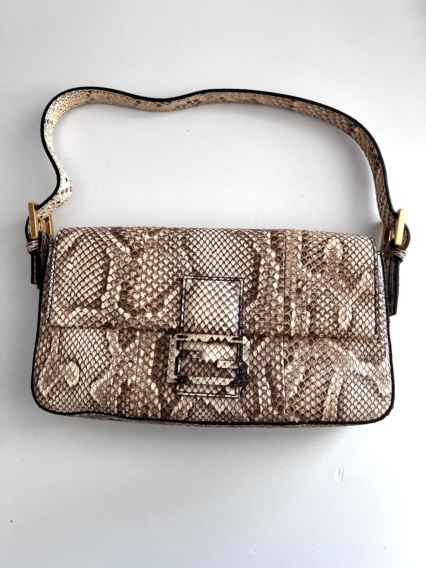 Fendi python baguette