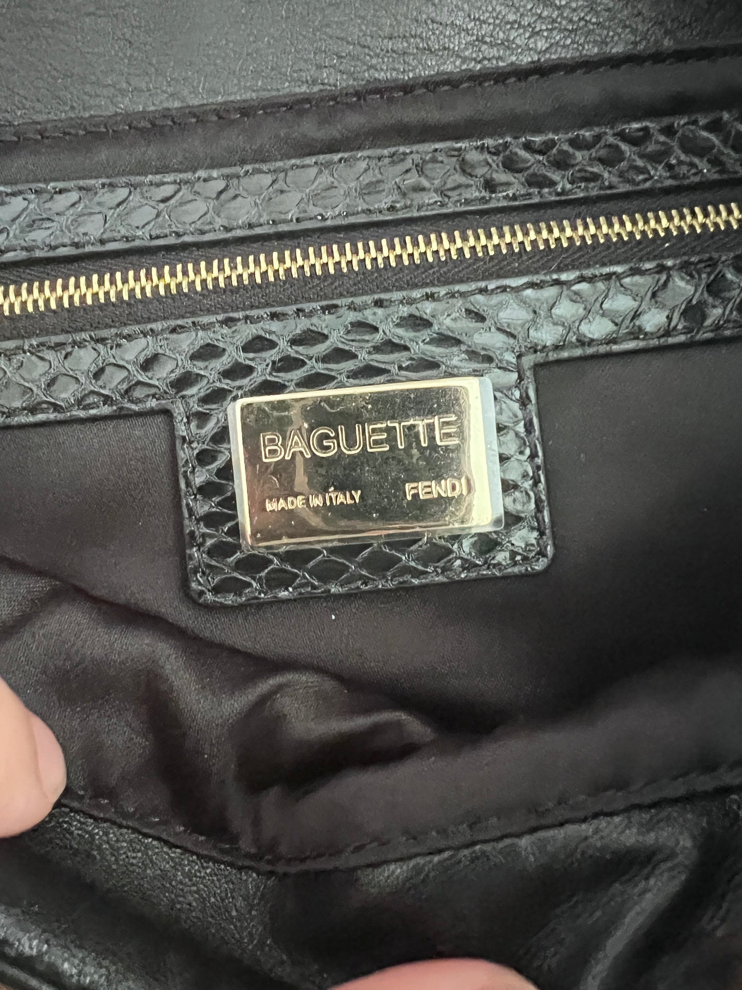 Fendi Mink stripes baguette