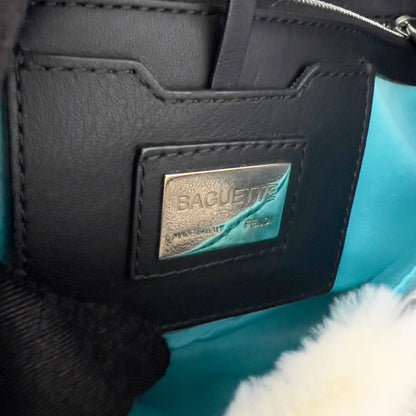 Fendi Angry Bird Python & Fur Baguette