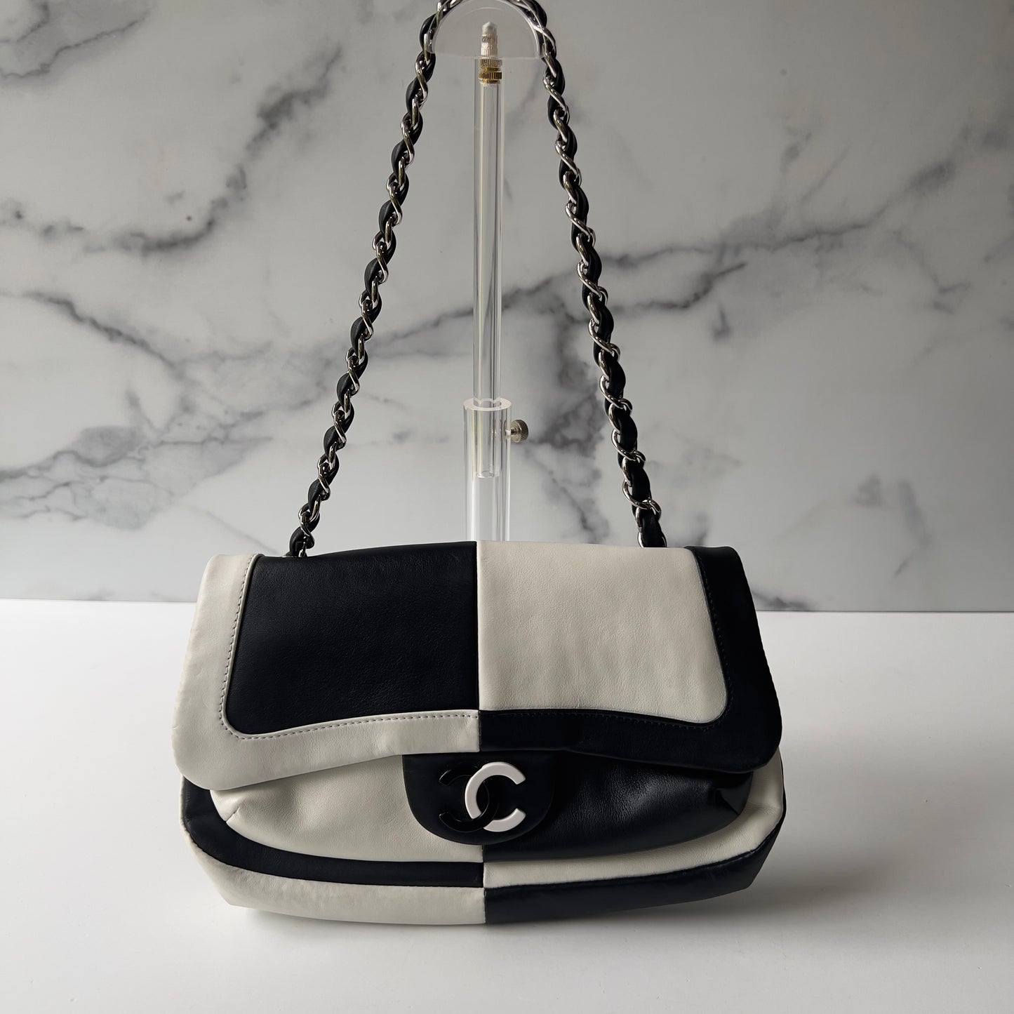 Chanel Bicolor Small Flap bag Black/white
