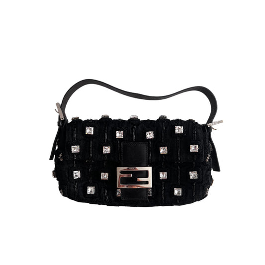 Fendi crystal cube beaded baguette