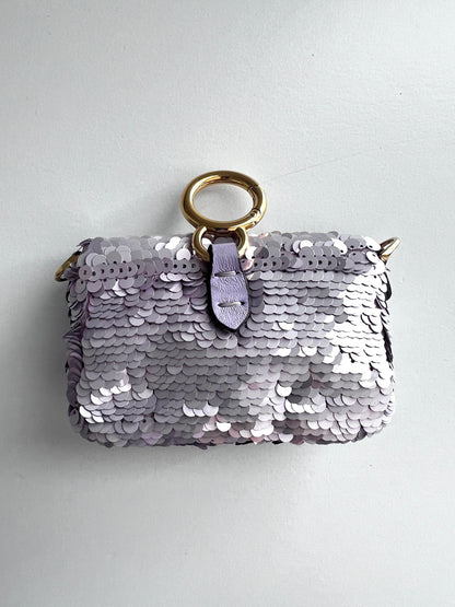 Fendi violet small sequin Nano