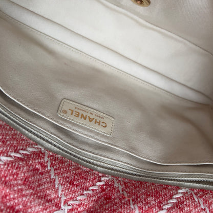 Chanel Multi Jumbo Multicolor Quilted Jersey Ultimate Stitch Flap Multiple colors