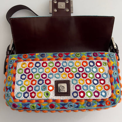 Fendi multicolor mirror baguette
