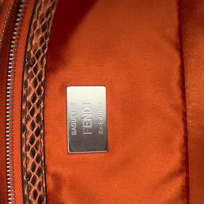 Fendi Reissue Green Stripe Blue Sequin Baguette