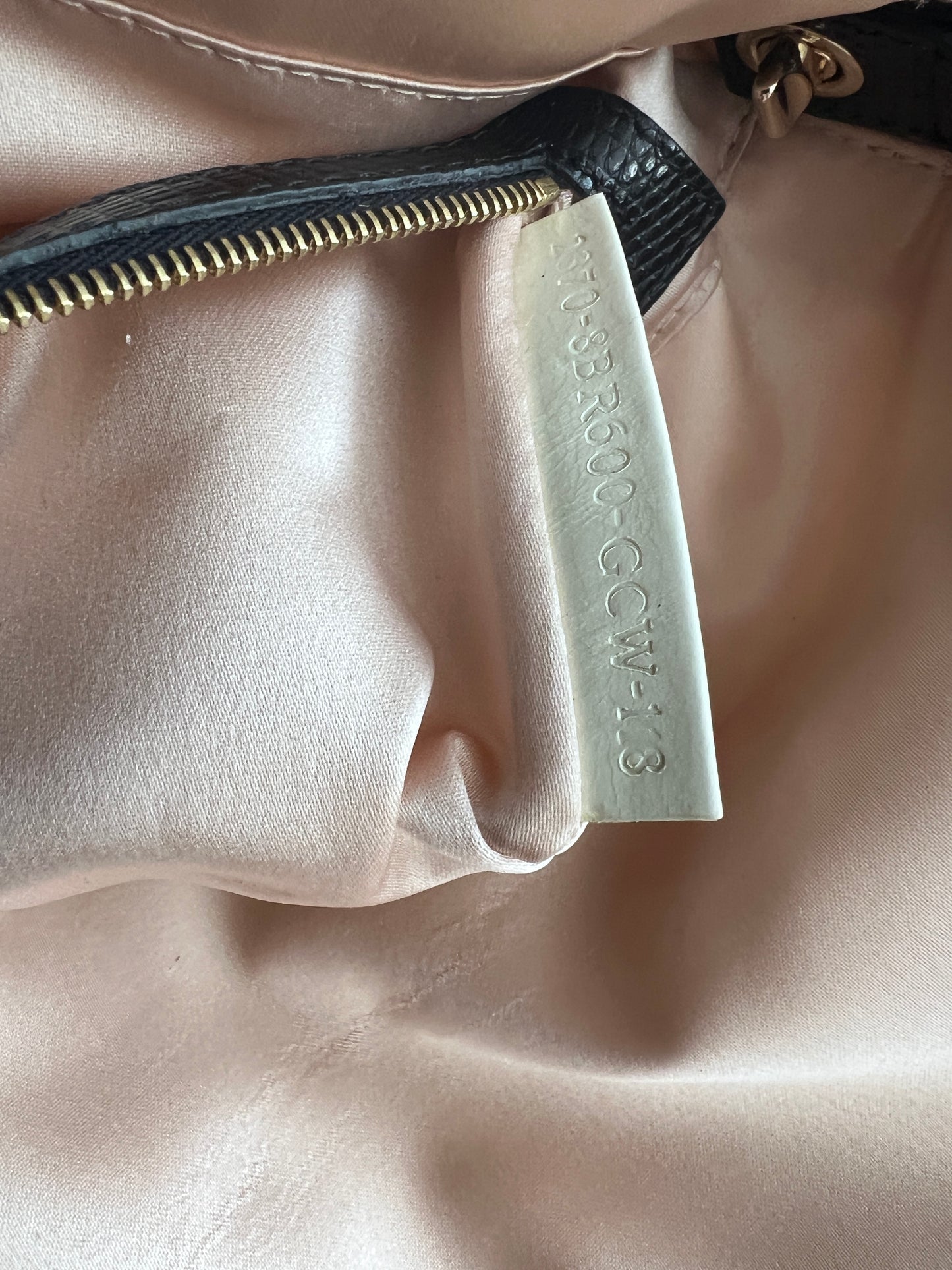 Fendi white & gold beaded lizard baguette