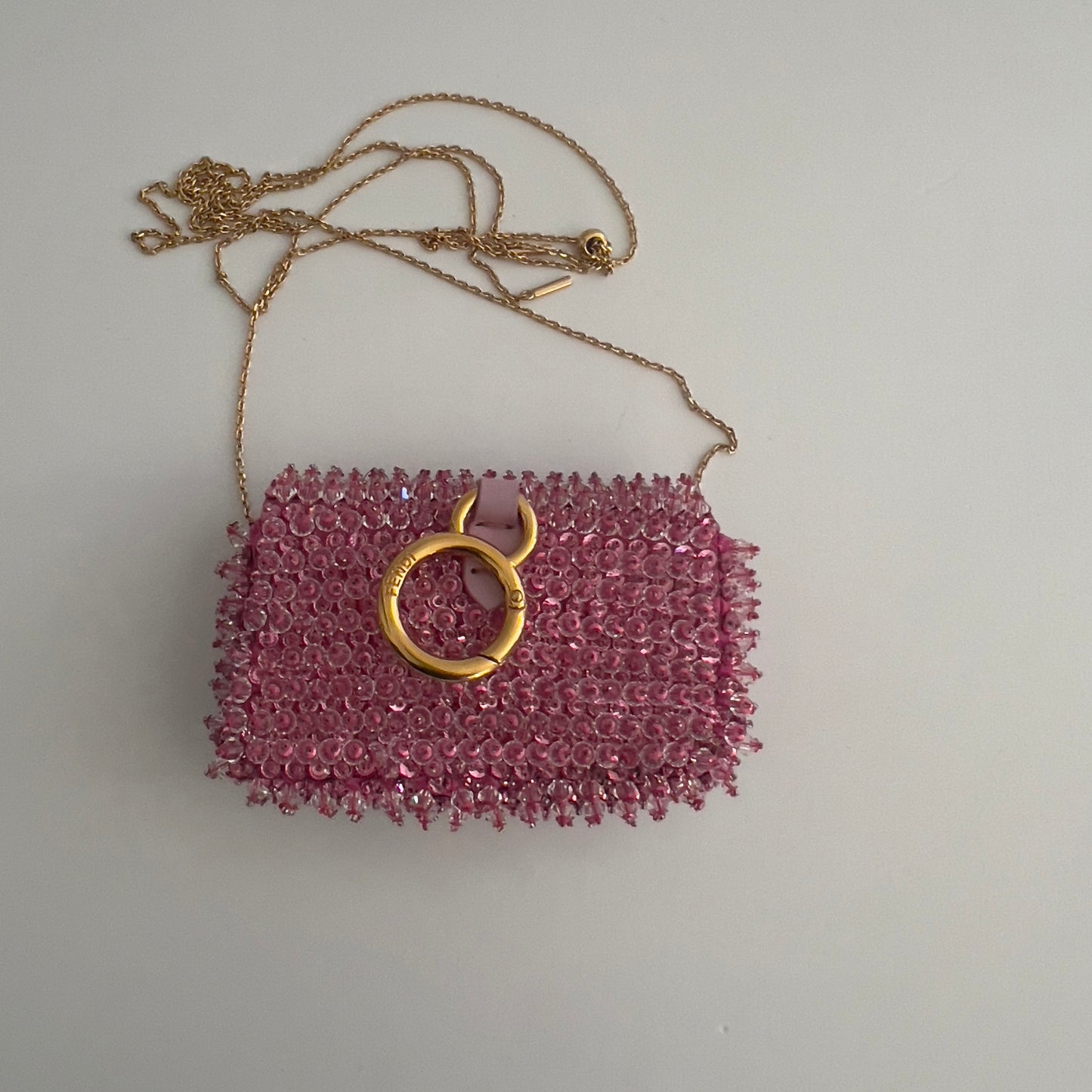 Fendi Pink Beaded Nano