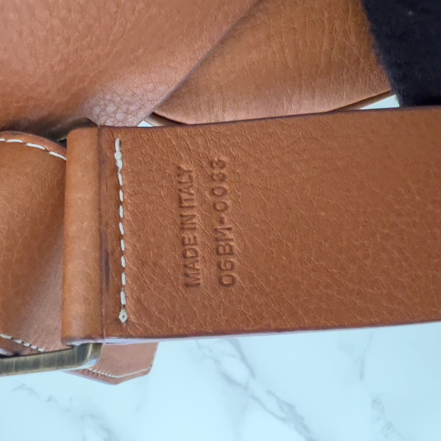 Vintage Christine Dior 2003 Caramel Leather Saddle Belt bag