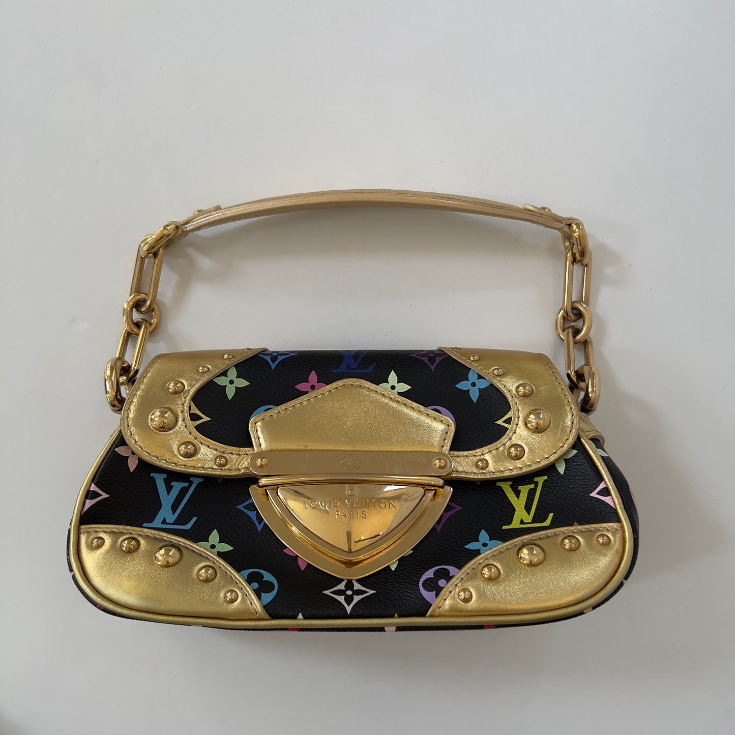 Louis Vuitton Monogram Multicolor Marilyn Black Gold