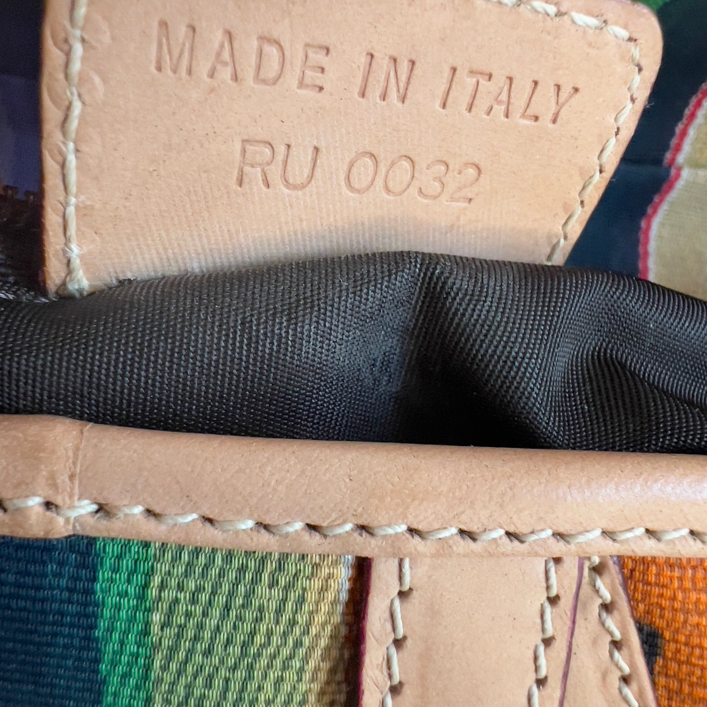 Vintage Christian Dior Limited Edition Multicolor Mexico Saddle Bag